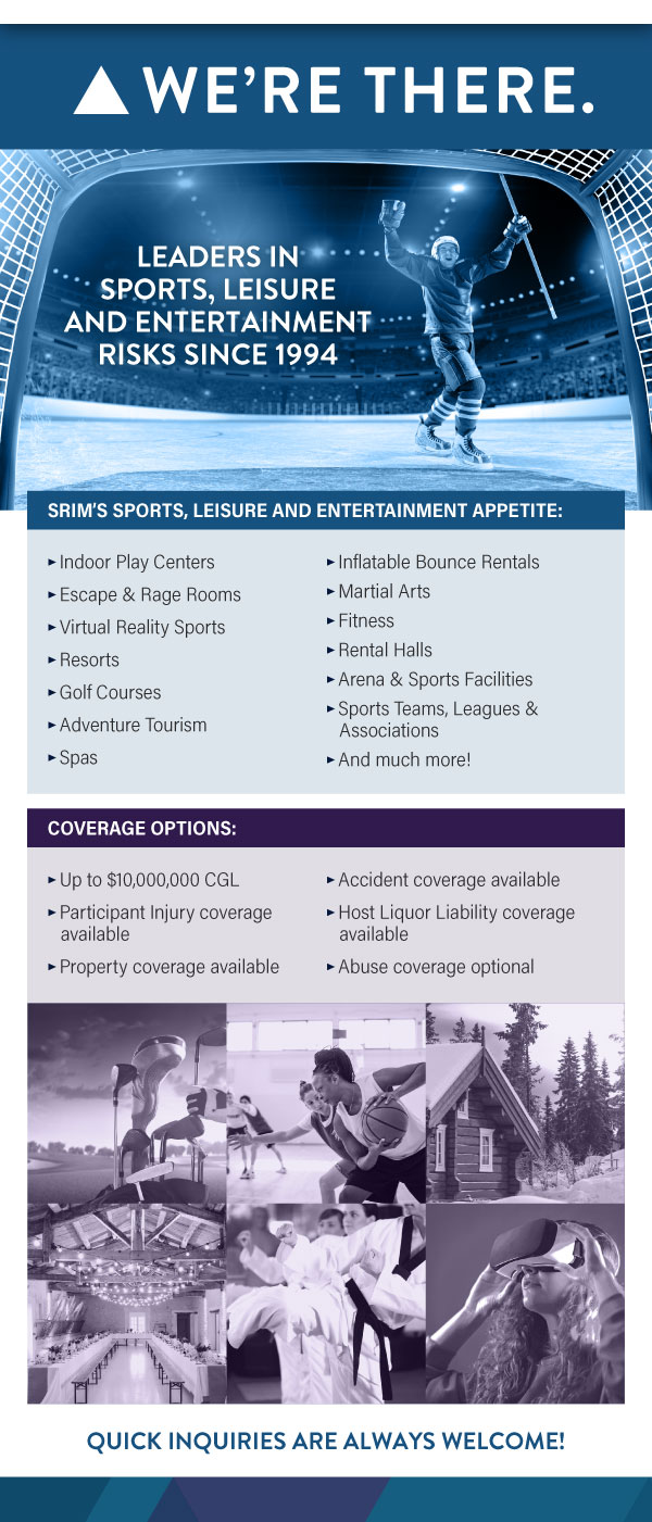 Leaders in Sports, Leisure and Entertainment since 1994.